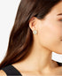 Capwell Co Womens Athena Stud Earrings Gold Tone Mixed Metals White Arrows